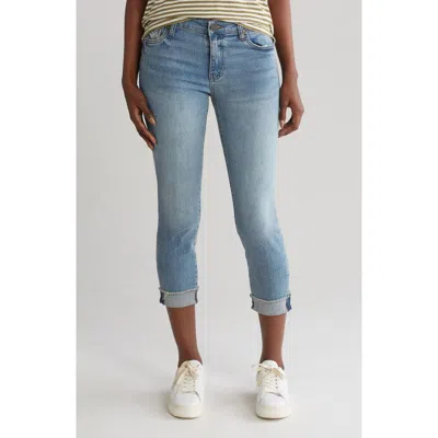 Kut From The Kloth Abigail Crop Straight Leg Jeans In Blue