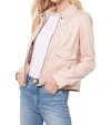 Kut From The Kloth Alena Hidden Zipper Trucker Jacket In Powder Pink In Pink
