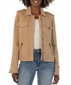 Kut From The Kloth Amanda Boxy Jacket In Cafe In Brown