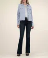Kut From The Kloth Amanda Boxy Twill Jacket In Blue