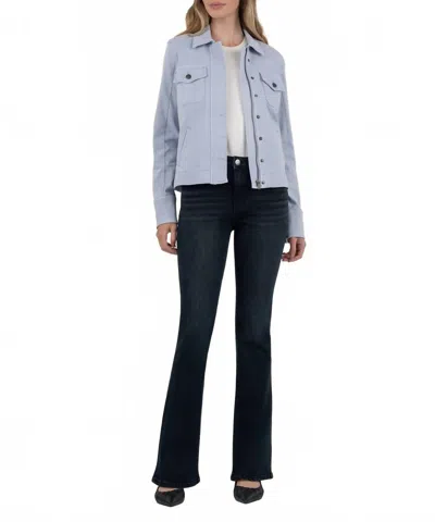 Kut From The Kloth Amanda Boxy Jacket In Powder Blue