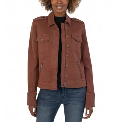 KUT FROM THE KLOTH AMANDA JACKET IN BROWN