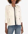 Kut From The Kloth Boxy Cargo Jacket In White