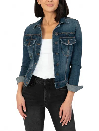 Kut From The Kloth Amelia Denim Jacket In Dark Wash