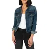 Kut From The Kloth Amelia Denim Trucker Jacket In Main With Dark Stone