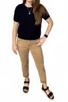 Kut From The Kloth Amy Crop Straight Leg Jean In Brown In Brown