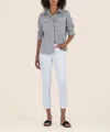 Kut From The Kloth Kelsey High Rise Ankle Flare In Ecru In White