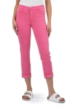 Kut From The Kloth Amy Fray Hem Crop Skinny Jeans In Sugar Coral