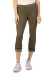 Kut From The Kloth Amy Fray Hem Crop Skinny Jeans In Tree
