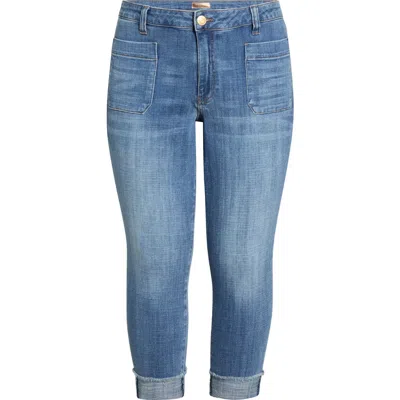 Kut From The Kloth Amy High Waist Patch Pocket Crop Skinny Jeans In Multi