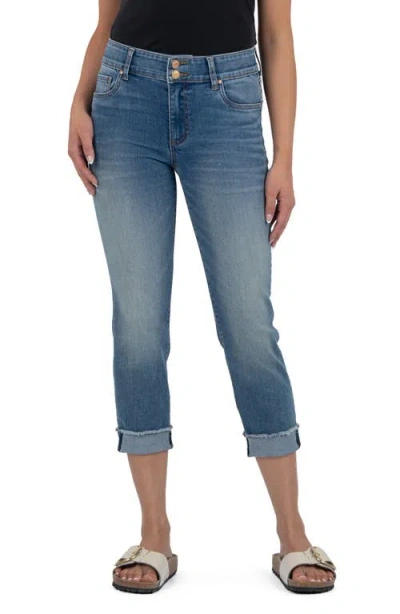 Kut From The Kloth Amy Low Rise Crop Slim Straight Leg Jeans