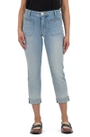 Kut From The Kloth Amy Welt Pocket Low Rise Crop Slim Straight Leg Jeans