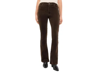 Kut From The Kloth Ana Corduroy High-rise Fab Ab Flare Women's Jeans Brownie: 0 33, Cotton/corduroy/spandex