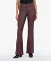 Kut From The Kloth Ana Fab Ab Coated High Waist Flare Jeans In Blue