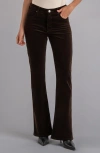 Kut From The Kloth Ana Fab Ab High Waist Corduroy Flare Jeans In Brown