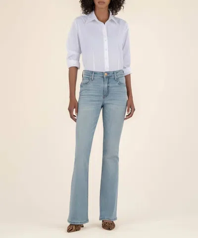 Kut From The Kloth Ana High Rise Fab Ab Flare Jeans In Fun In Blue
