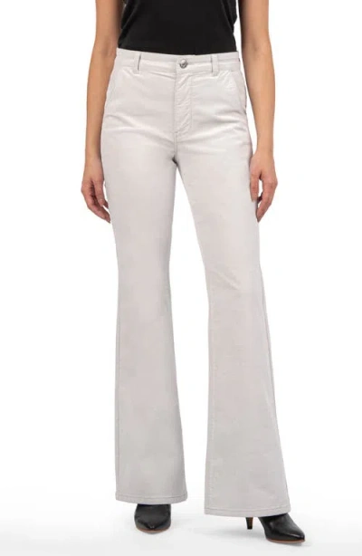 Kut From The Kloth Ana High Waist Flare Pants In Silver