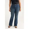 Kut From The Kloth Ana Patch Pocket Flare Jeans In Blue