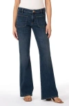 Kut From The Kloth Ana High Rise Flare Leg Jeans In Deductive In Deductive