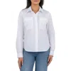 Kut From The Kloth Analeah Stretch Cotton Button-up Shirt In Optic White