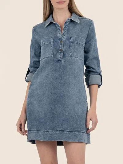 Kut From The Kloth Anika Denim Dress In Blue