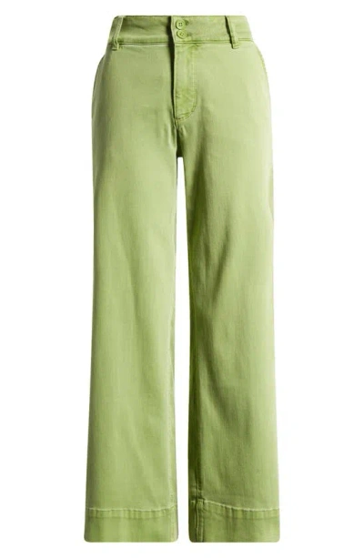 Kut From The Kloth Ankle Wide Leg Trousers In Pear