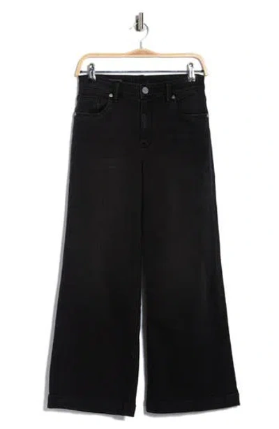 Kut From The Kloth Ariana High Waist Wide Leg Jeans In Black