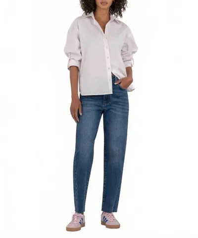 Kut From The Kloth Ashley High Rise Slouchy Barrel Jean In Moderate In Multi