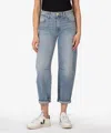 Kut From The Kloth Ashley High Rise Barrel Leg Jeans In Multi