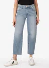 Kut From The Kloth Ashley High Rise Slouchy Barrel Straight Leg Jean In Decency In Multi