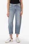 Kut From The Kloth Ashley High Rise Slouchy Barrel Straight Leg Jeans In Decency