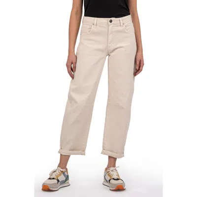 Kut From The Kloth Ashley High Waist Slouchy Barrel Leg Jeans In Candlelight