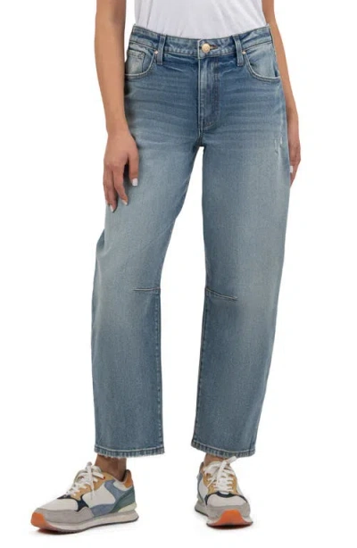 Kut From The Kloth Ashley High Waist Slouchy Barrel Leg Jeans In Leadership