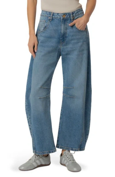Kut From The Kloth Ashlyn Baggy Barrel Leg Jeans In Blue