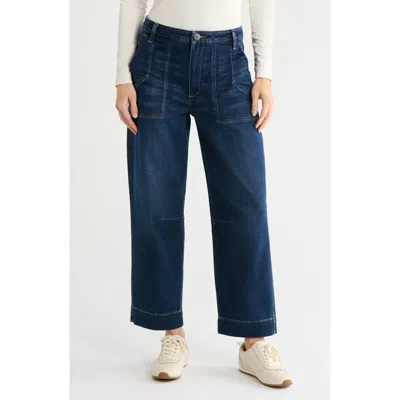 Kut From The Kloth Ashton Wide Leg Barrel Jeans In Dark Wash