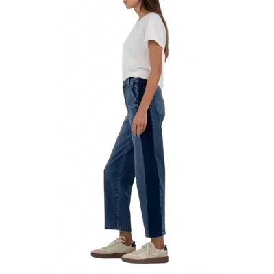 Kut From The Kloth Ashton Wide Leg Barrel Pants In Power W/dk Stone In Multi