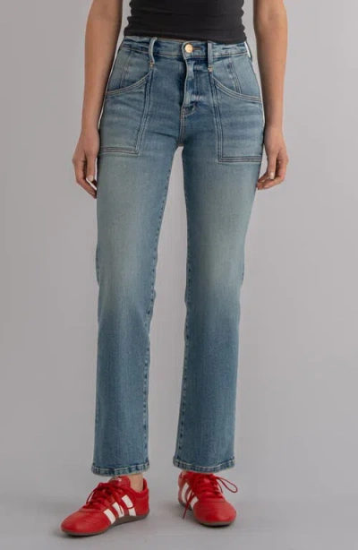 Kut From The Kloth Avery High Waist Ankle Straight Leg Jeans In Blue