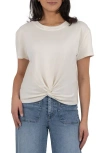Kut From The Kloth Avi Twist Front T-shirt In White