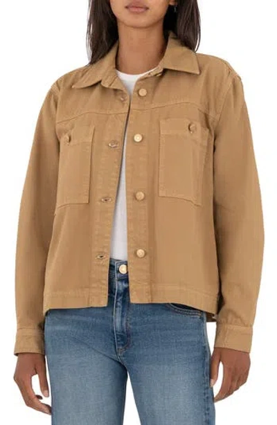 Kut From The Kloth Barb Pocket Jacket In Brown