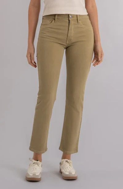Kut From The Kloth Blair Fab Ab High Waist Ankle Straight Jeans In Neutral