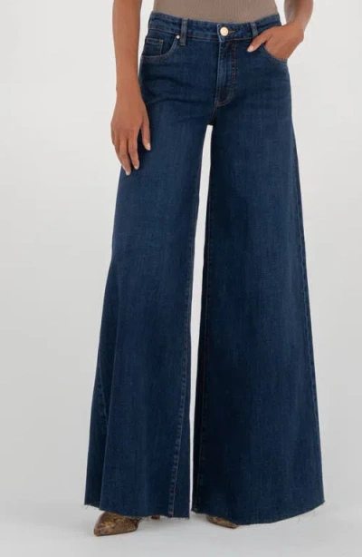 Kut From The Kloth Blake High Waist Superwide Leg Jeans In Blue