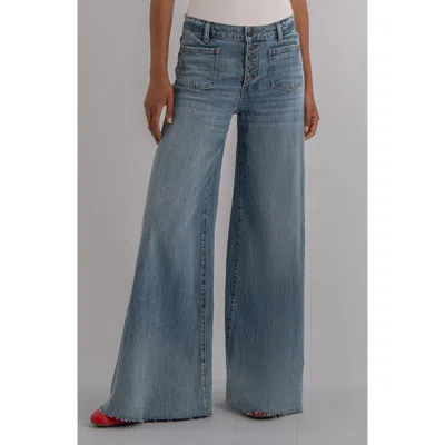 Kut From The Kloth Blake High Waist Superwide Leg Jeans In Blue