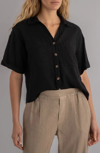 Kut From The Kloth Brianna Boxy Shirt In Black