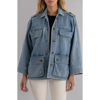 Kut From The Kloth Callista Oversize Denim Jacket In Blue