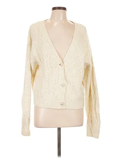Pre-owned Kut From The Kloth Cardigan Sweater In Ivory