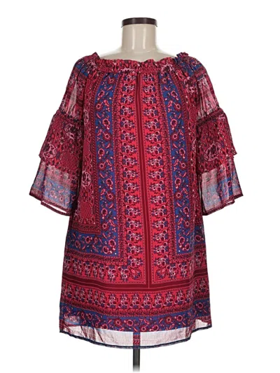 Pre-owned Kut From The Kloth Casual Dress In Red