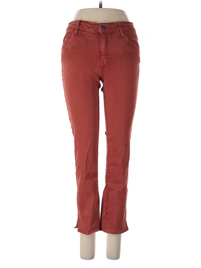 Pre-owned Kut From The Kloth Casual Pants In Burgundy