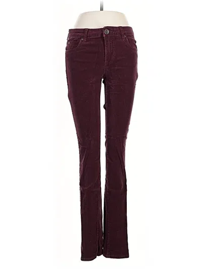 Pre-owned Kut From The Kloth Casual Pants In Burgundy