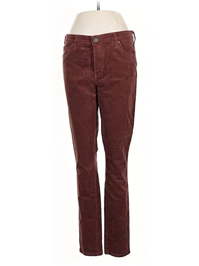 Pre-owned Kut From The Kloth Casual Pants In Burgundy
