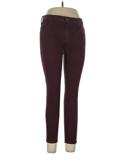 Pre-owned Kut From The Kloth Casual Pants In Burgundy